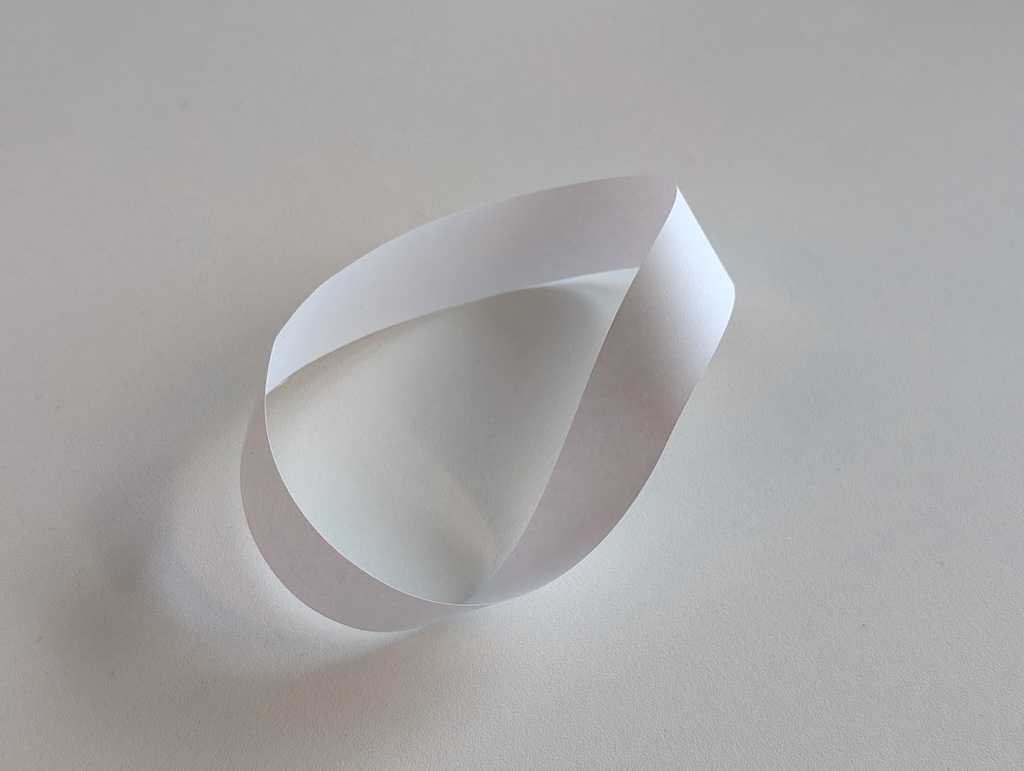 Mobius strip made out of paper