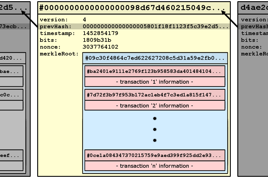 connections between blocks in the blockchain connections between blocks in the blockchain
